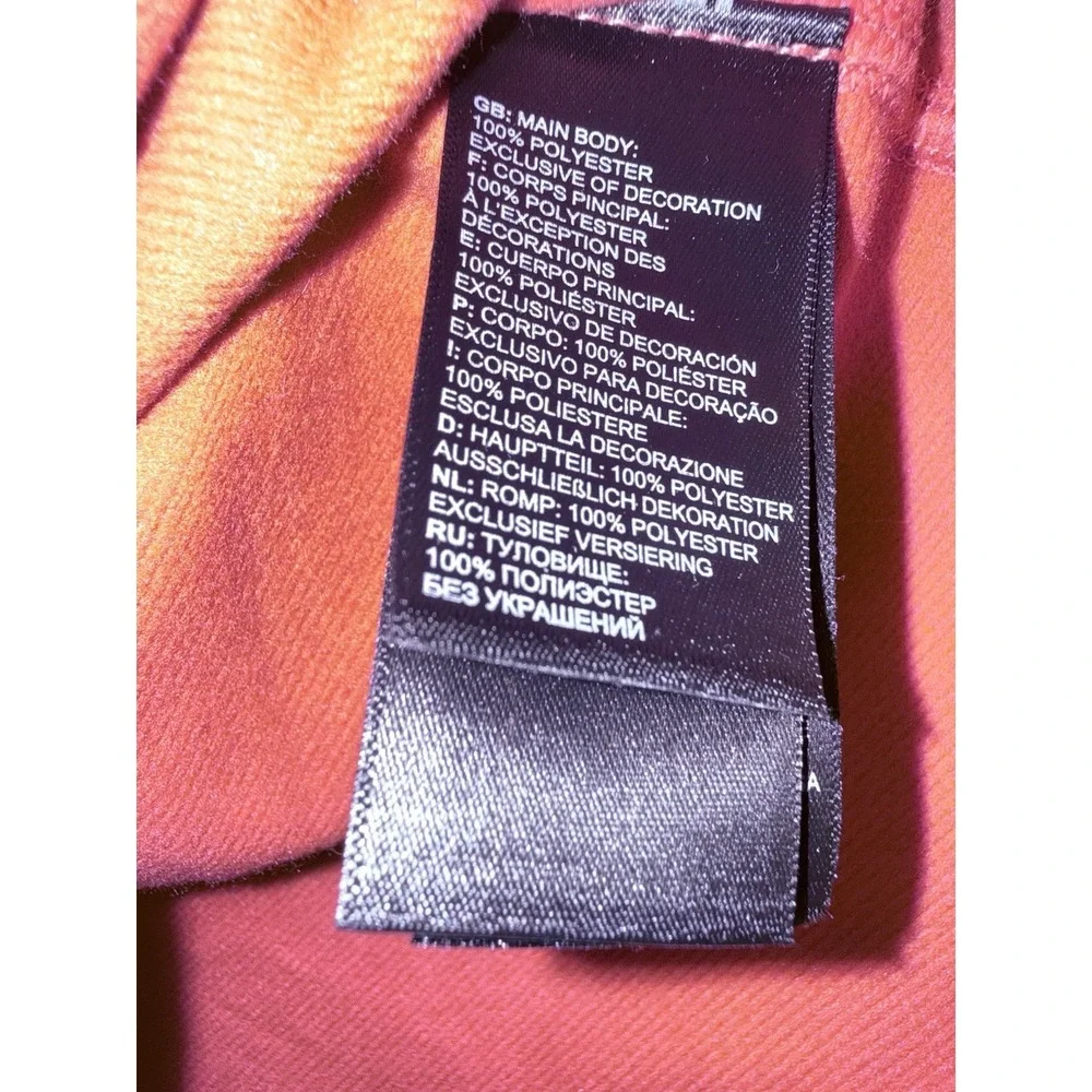 The‎ North Face Men's Orange 1/4 Zip Pullover Sweatshirt M -Long Sleeve Graphics